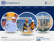 Tablet Screenshot of gc-engineering.com